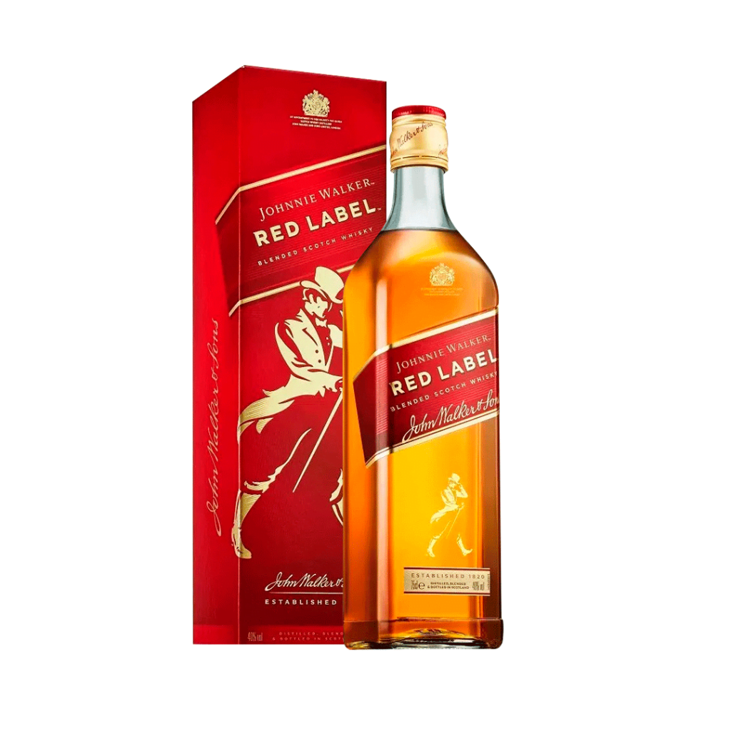 WHISKY JOHNNIE WALKER RED LABEL APARTIR DE 12 VIENE CON SU CAJA 750