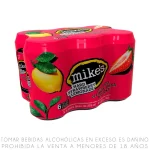 Sixpack Bebida Mike's Hard Lemonade Fresa Lata 355ml